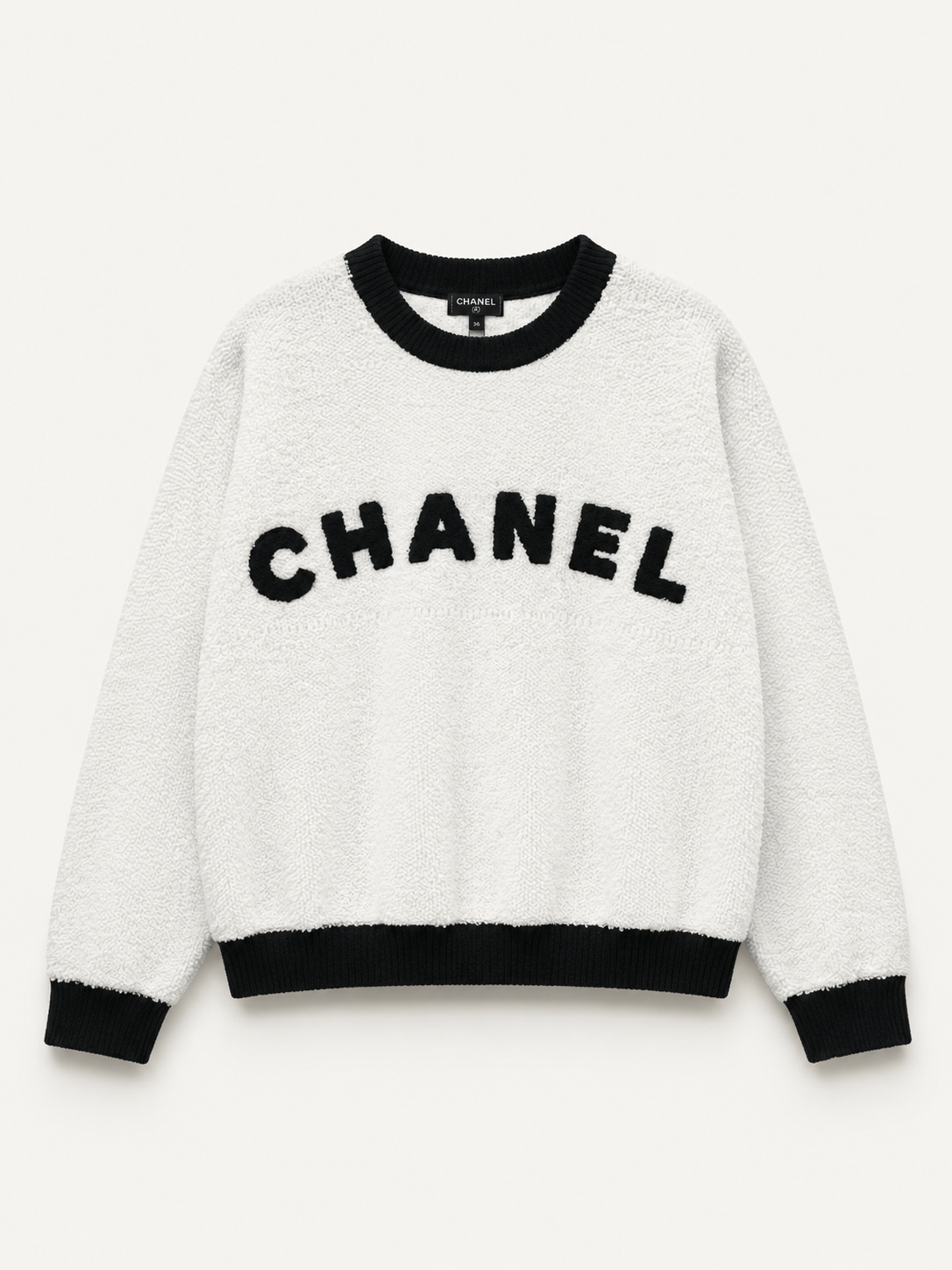 Logo Bouclé Knit Sweater