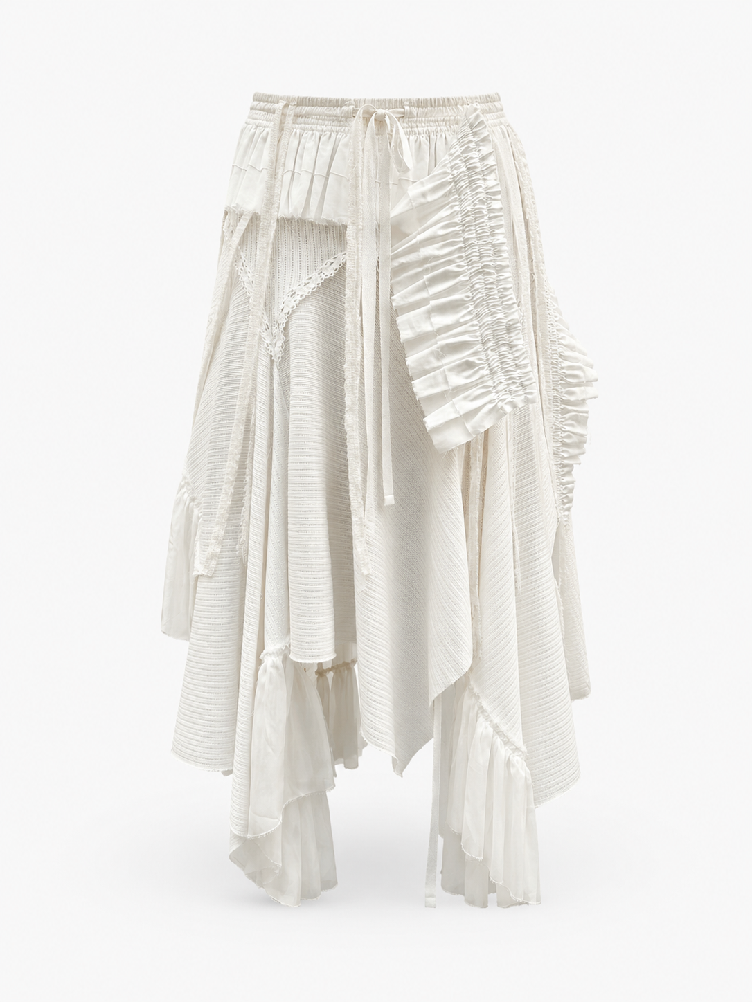 Asymmetric Ruffle Skirt